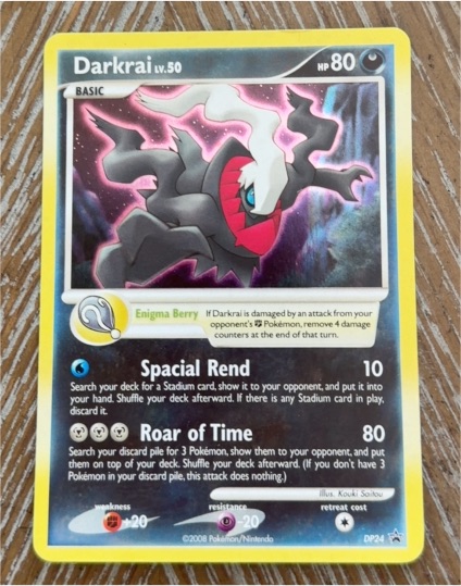 2008 Pokemon Darkrai #DP24 Diamond & Pearl Black Star Promo — front