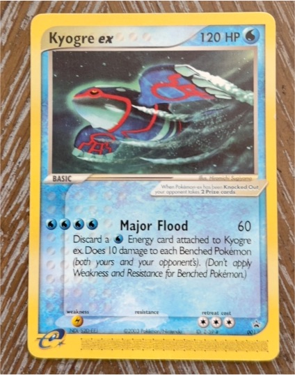 2003 Black Star Promo #001 Kyogre ex — front