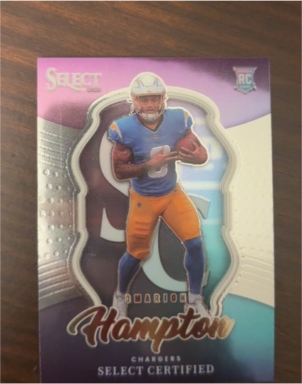 2025 Panini Select Certified #16 Omarion Hampton — front