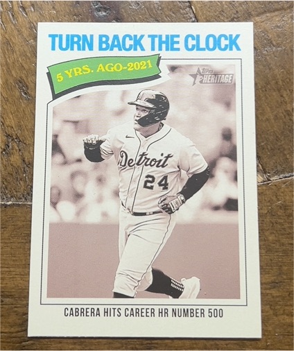 2026 Topps Heritage #333 Miguel Cabrera Turn Back The Clock — front