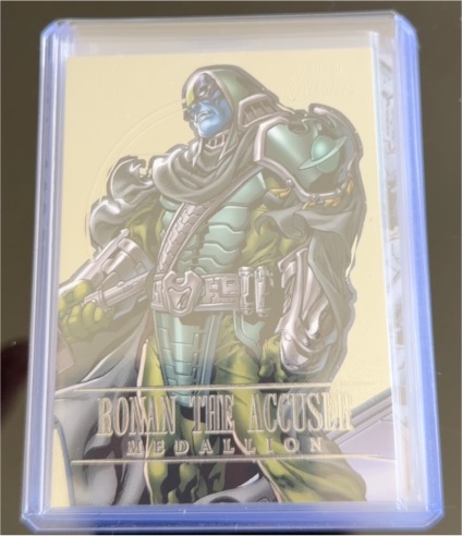 2022 Fleer Ultra Marvel Avengers #M-34 Ronan the Accuser Medallion — front