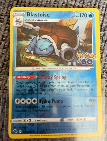 2022 Pokémon TCG Pokémon GO #017 Blastoise — front