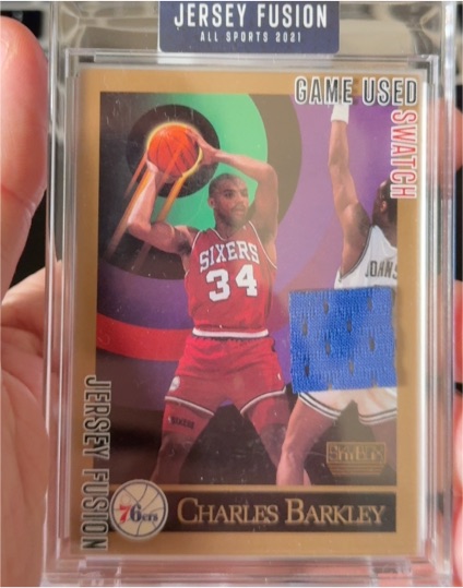 2021 Jersey Fusion #JF-CB88 Charles Barkley Game Used Swatch — front