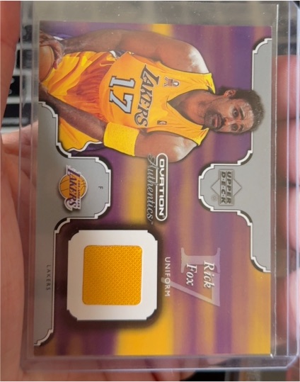 2002-03 Upper Deck Ovation Authentics #RF-U Rick Fox — front