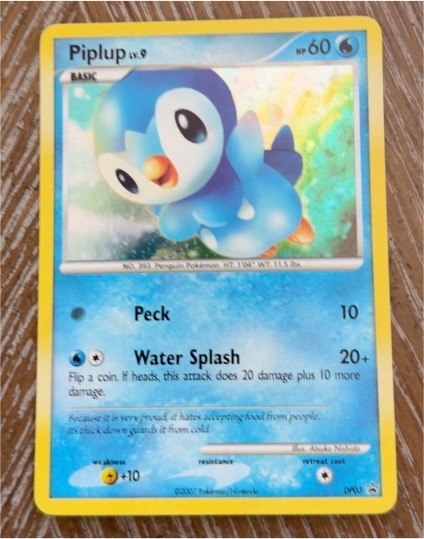2007 Pokémon Diamond & Pearl #DP03 Piplup — front