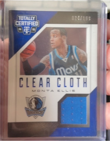 2014-15 Panini Totally Certified #81 Monta Ellis Clear Cloth — front