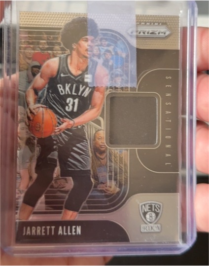 2019-20 Panini Prizm #SS-JAL Jarrett Allen Sensational Swatches — front