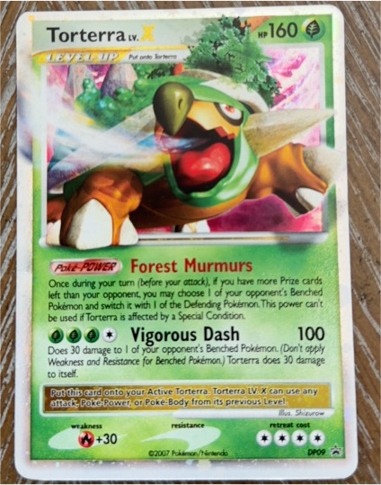 2007 Pokémon Diamond & Pearl Black Star Promos #DP09 Torterra LV.X — front