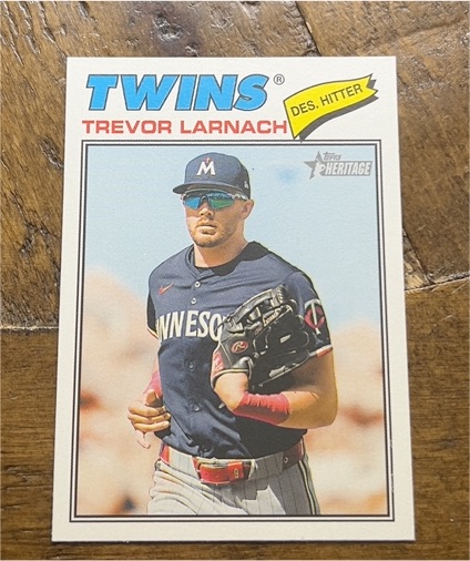 2026 Topps Heritage #280 Trevor Larnach — front