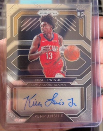2020-21 Panini Prizm #RP-KLJ Kira Lewis Jr. Rookie Penmanship — front