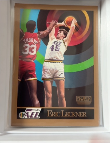 1990-91 SkyBox #281 Eric Leckner Utah Jazz — front