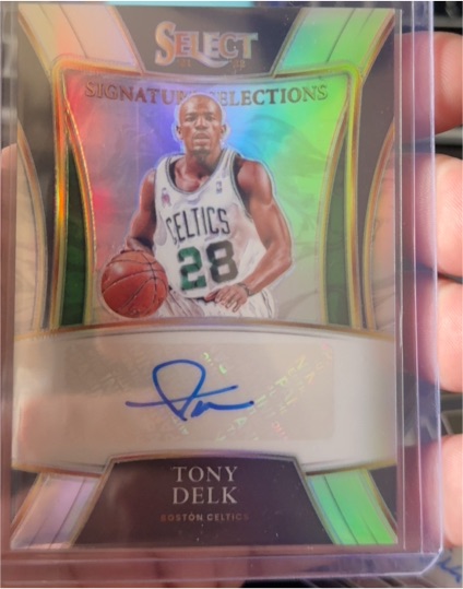 2021-22 Panini Select #SS-TDK Tony Delk Signature Selections Silver Prizm Auto — front