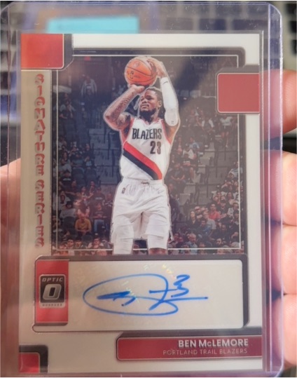 2022-23 Panini Donruss Optic #SS-BEN Ben McLemore Signature Series Auto — front