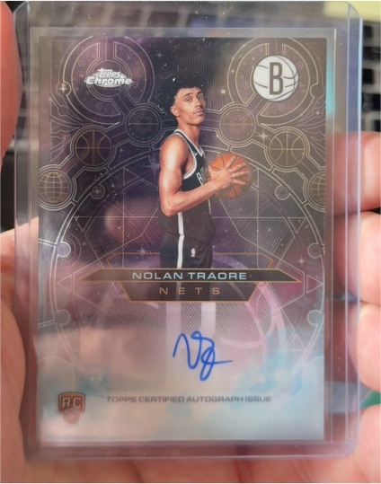 2025-26 Topps Chrome #CHR-NT Nolan Traore Chromographs Rookie Autograph — front