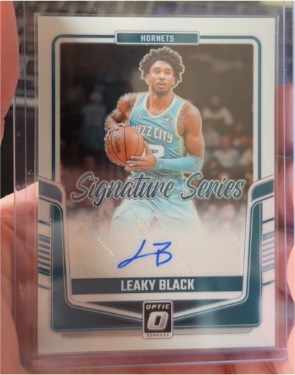2024-25 Panini Donruss Optic #SS-LKB Leaky Black Signature Series Auto — front