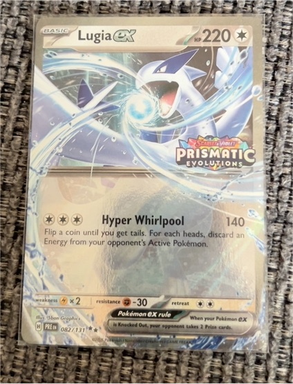 2016 Pokémon Prismatic Evolutions #082 Lugia ex — front