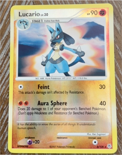 2007 Pokémon Diamond & Pearl #6 Lucario — front