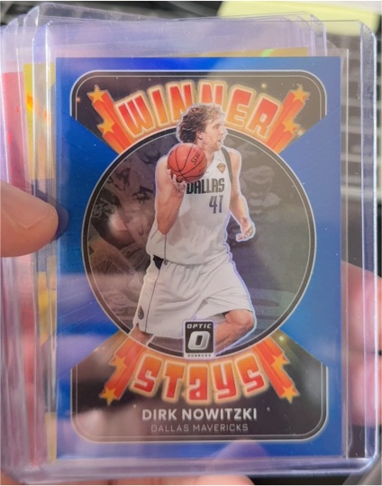 2021-22 Panini Donruss Optic #20 Dirk Nowitzki Winner Stays — front