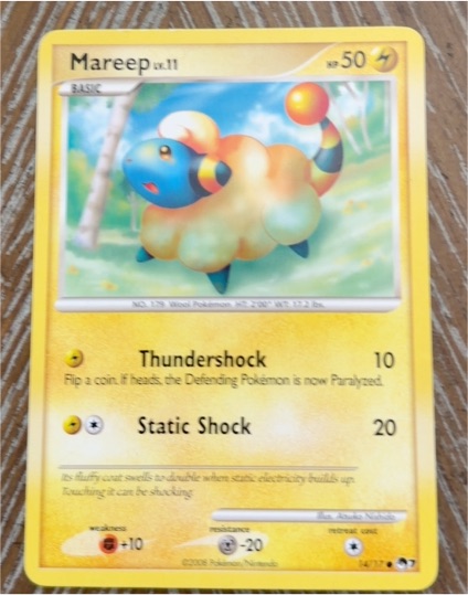 2007 Pokémon Secret Wonders #94 Mareep — front