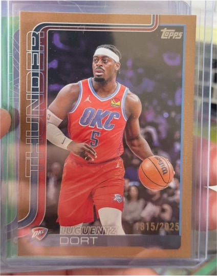 2025 Topps #117 Luguentz Dort — front