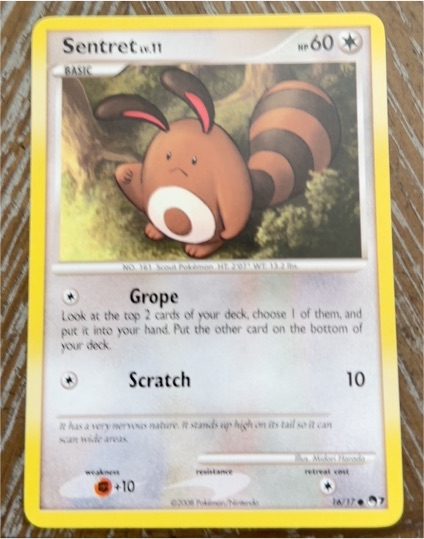 2008 Pokemon Organized Play Series 7 #16 Sentret — front