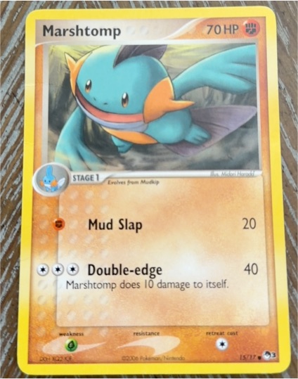 2006 Pokemon POP Series 3 #15 Marshtomp — front