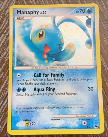 2007 Pokémon #3 Manaphy — front