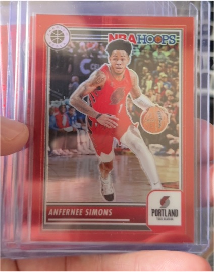 2023-24 Panini NBA Hoops Premium Stock #79 Anfernee Simons — front