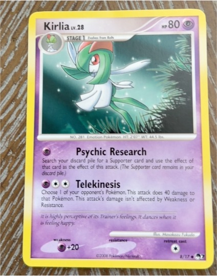 2008 Pokémon POP Series 7 #8 Kirlia — front