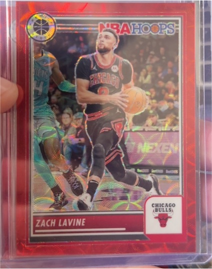 2023-24 Panini NBA Hoops Premium Stock #195 Zach LaVine — front