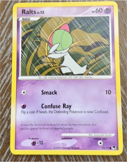 2008 Pokémon POP Series 7 #15 Ralts — front