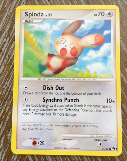 2008 Pokémon POP Series 7 #17 Spinda — front