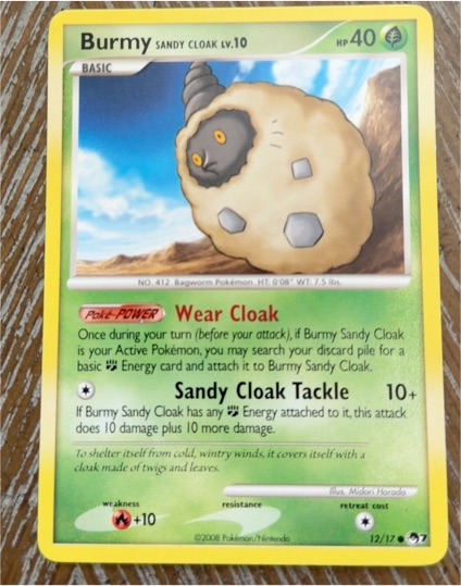 2008 Pokemon POP Series 7 #12 Burmy Sandy Cloak — front