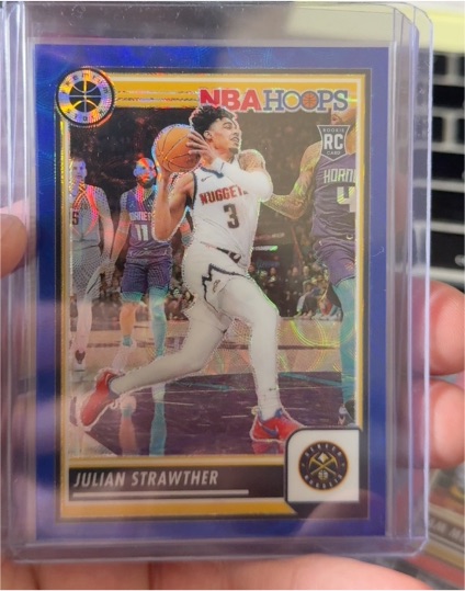 2023-24 Panini NBA Hoops Premium Stock #213 Julian Strawther — front