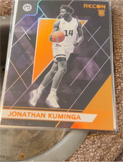 2021 Panini Chronicles Draft Picks Recon #125 Jonathan Kuminga Rookie Card — front