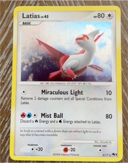 2008 Pokemon POP Series 7 #3 Latias — front