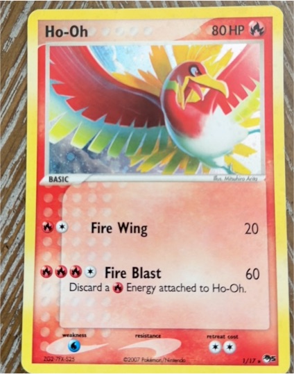 2007 Pokémon POP Series 5 #1 Ho-Oh — front
