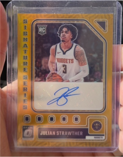 2023-24 Panini Donruss Optic Signature Series #SS-STW Julian Strawther — front