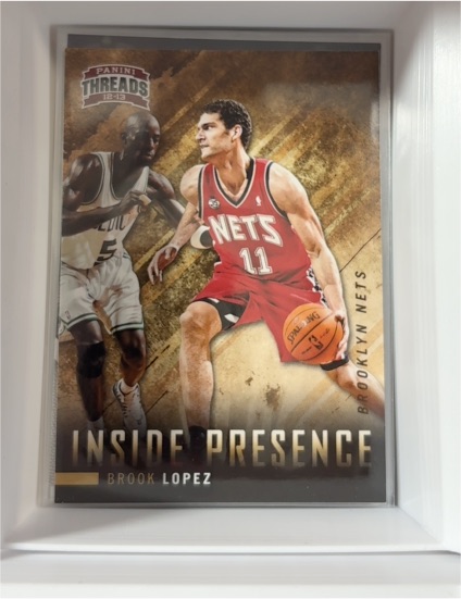 2012-13 Panini Threads Inside Presence #7 Brook Lopez — front