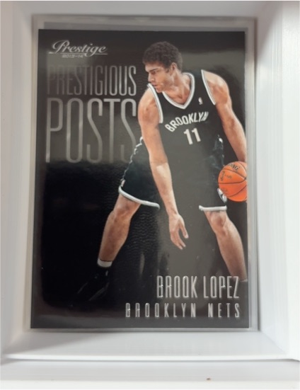 2013-14 Panini Prestige Prestigious Posts #9 Brook Lopez — front