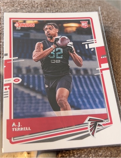 2020 Donruss #255 A.J. Terrell Rookie Atlanta Falcons — front