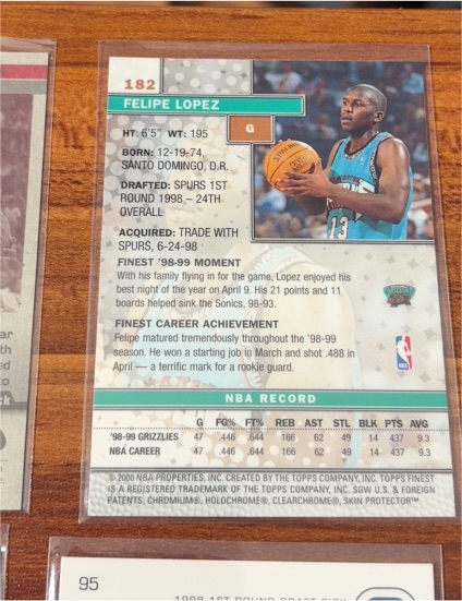 1998-99 Topps #182 Felipe Lopez — front
