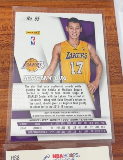 2014-15 Panini Prizm #85 Jeremy Lin — front