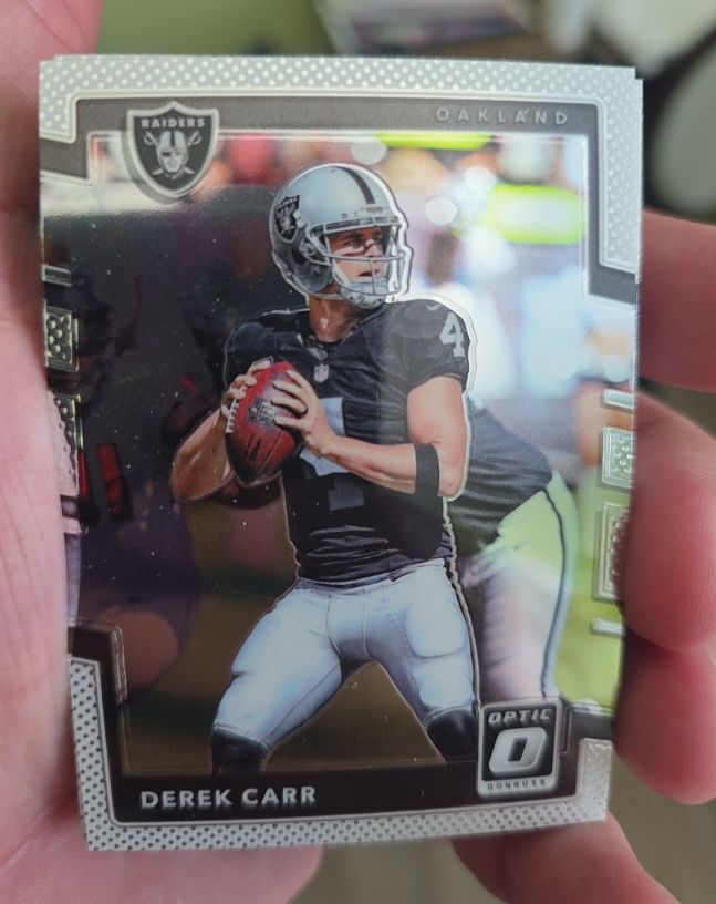 2017 Donruss Optic #48 Derek Carr — front