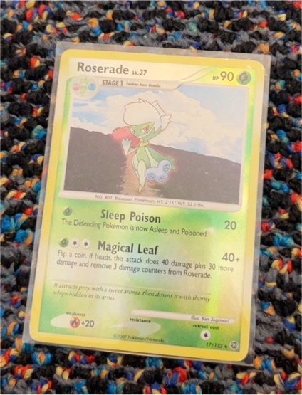 2007 Pokémon Secret Wonders #17 Roserade — front