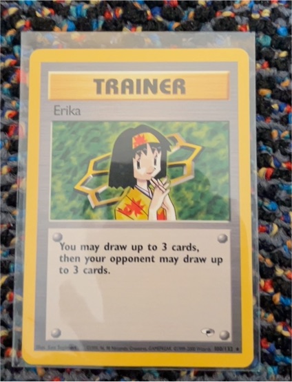 2000 Pokémon Gym Heroes #100 Erika — front