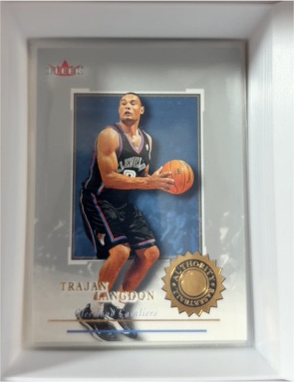 2000-01 Fleer Authority #66 Trajan Langdon — front