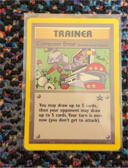 1999 Pokémon Black Star Promo #16 Computer Error — front
