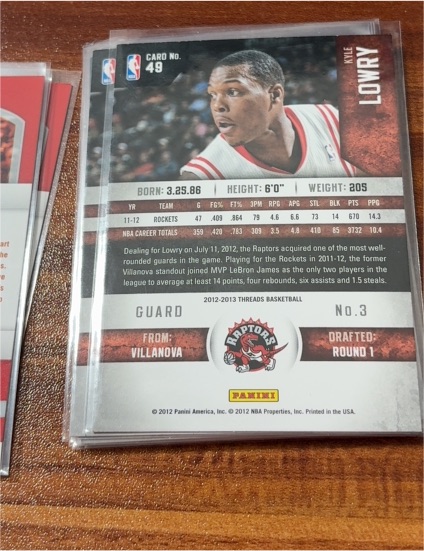 2012-13 Panini Threads #3 Kyle Lowry — front