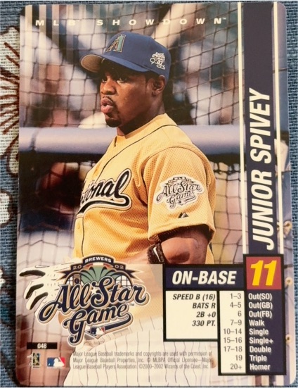 2002 MLB Showdown All-Star Game #048 Junior Spivey — front